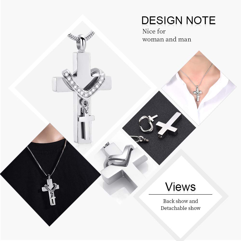 Always With You Cross Heart Necklace