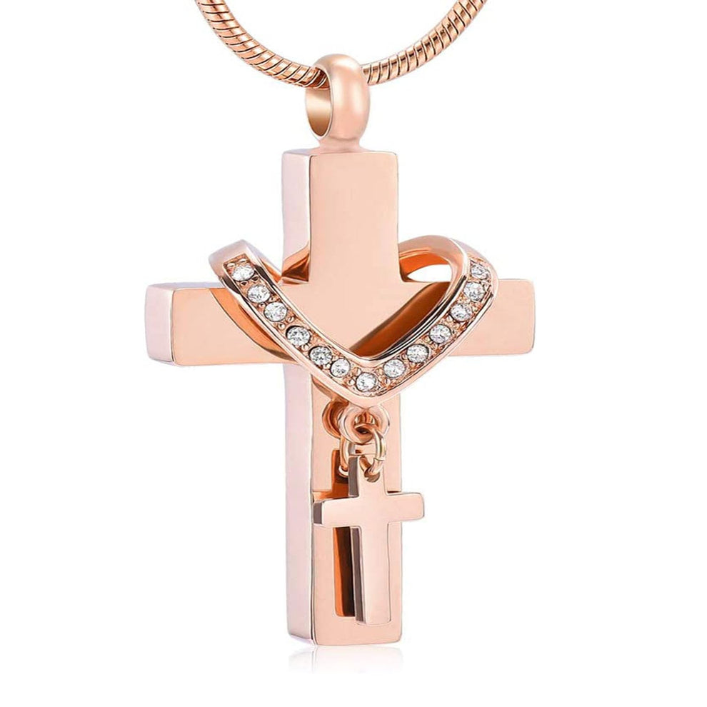 Always With You Cross Heart Necklace