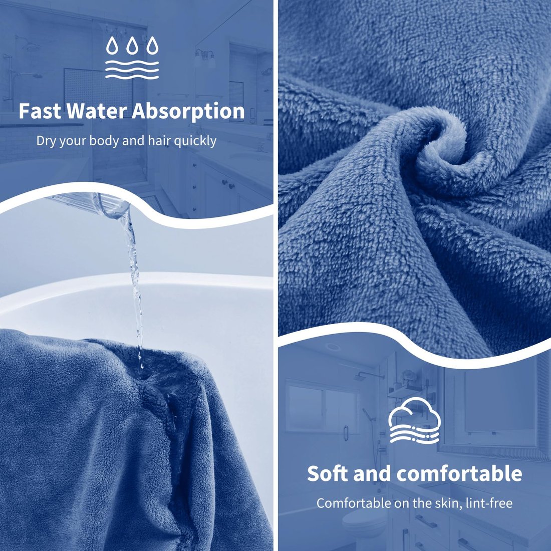 Plus Size Einstellbare Übergröße Wrap Bademantel Set