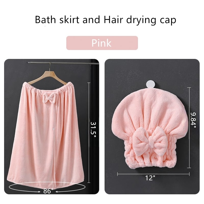 Plus Size Einstellbare Übergröße Wrap Bademantel Set