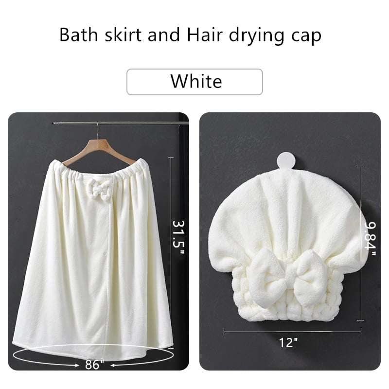 Plus Size Einstellbare Übergröße Wrap Bademantel Set
