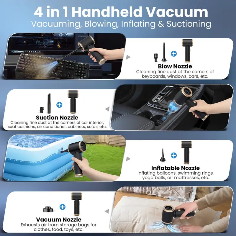 🔥Last Day Sale 49% OFF - Wireless Handheld Car Vacuum Cleaner