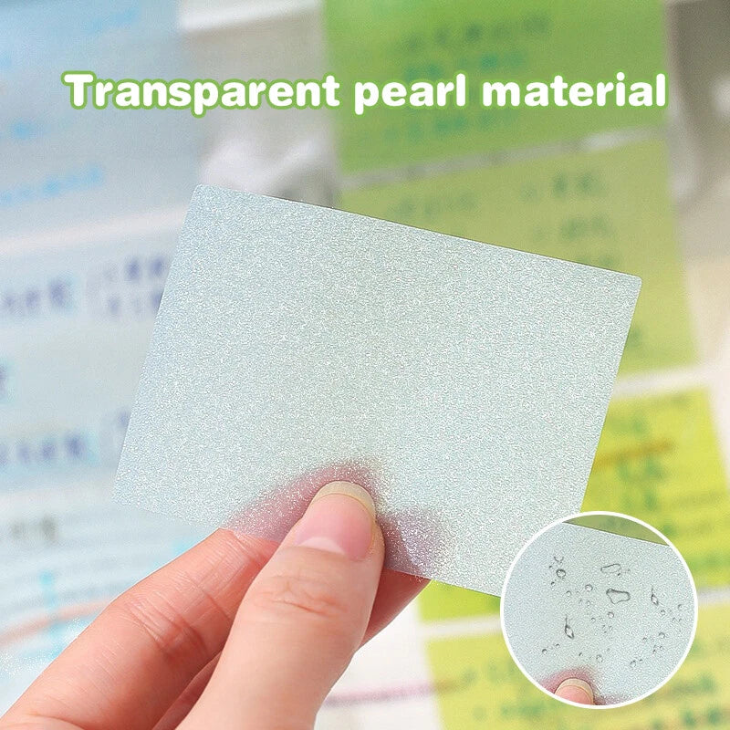 📌Kawaii Style Pull-Out Pearl Gradient Sticky Notes – 105 Sheets & 7-Color Cycle🎨
