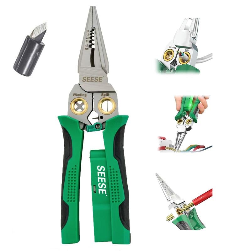 8-in-1 Multi-Function Wire Stripper With Power Measurement Function