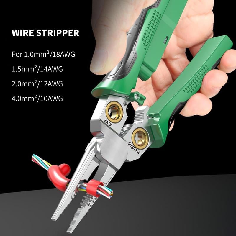 8-in-1 Multi-Function Wire Stripper With Power Measurement Function
