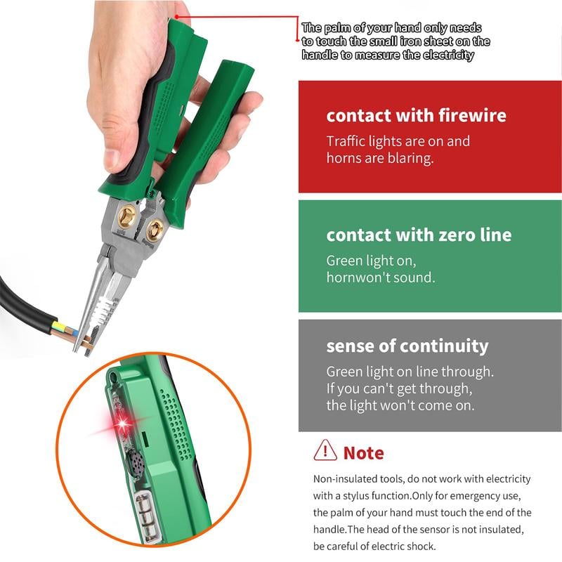 8-in-1 Multi-Function Wire Stripper With Power Measurement Function