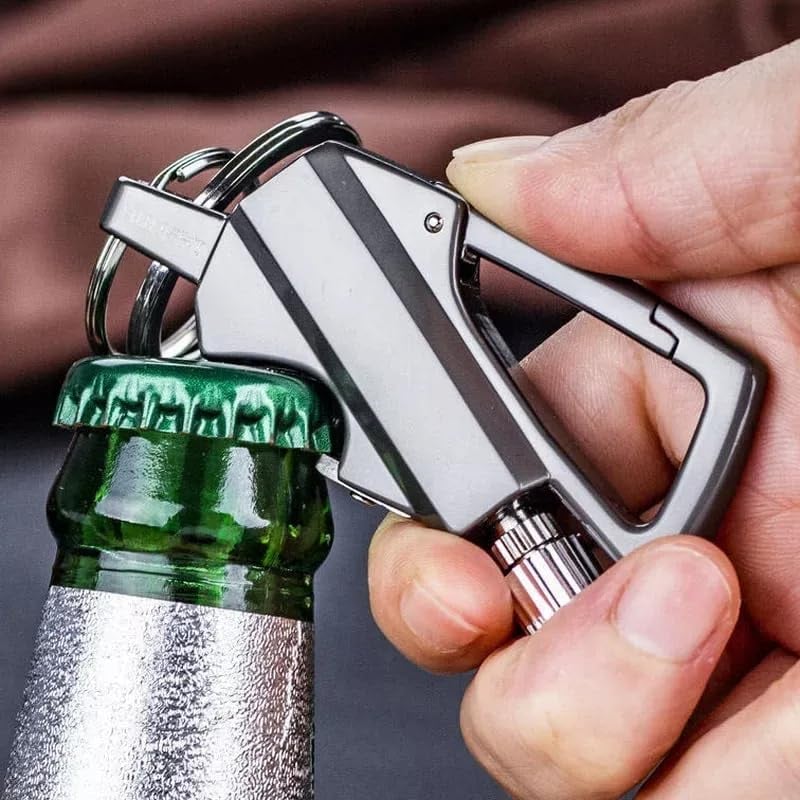 3 in 1 Waterproof Windproof Zinc Alloy Keychain Lighter