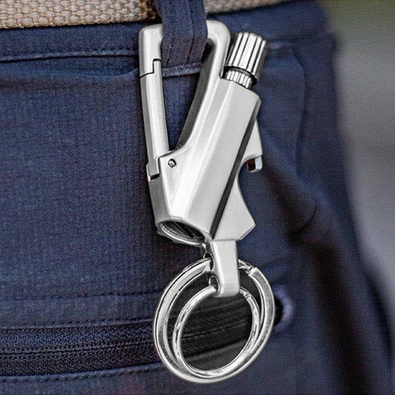 3 in 1 Waterproof Windproof Zinc Alloy Keychain Lighter