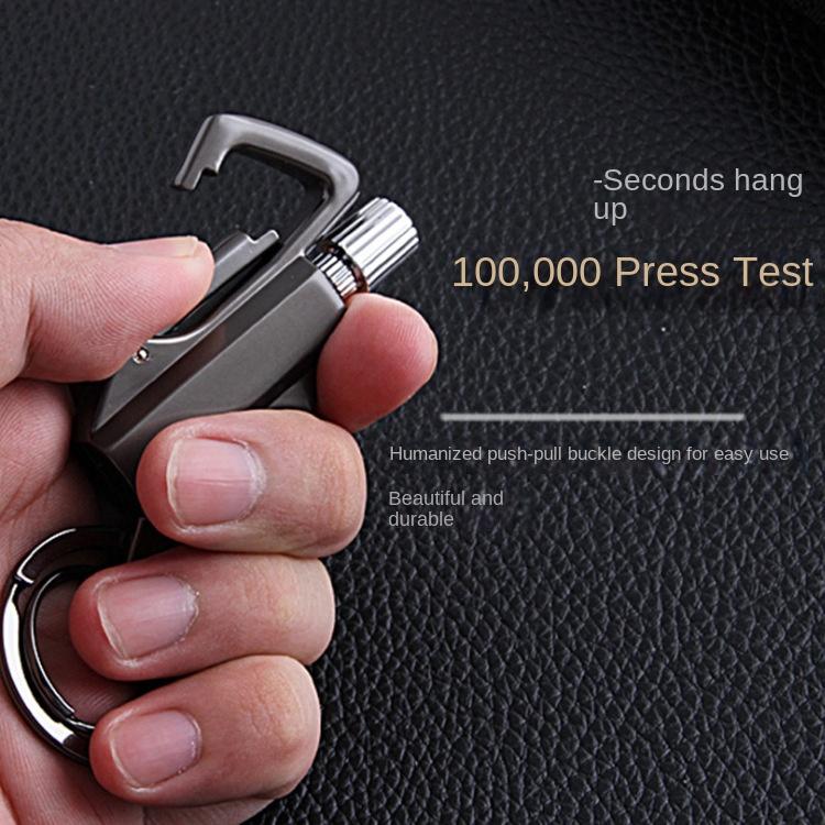 3 in 1 Waterproof Windproof Zinc Alloy Keychain Lighter