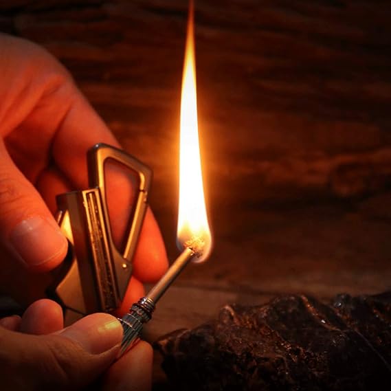 3 in 1 Waterproof Windproof Zinc Alloy Keychain Lighter