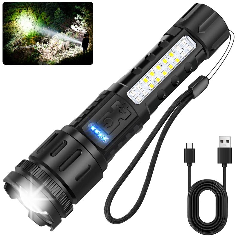 Last Day 49% OFF 🔥LED Rechargeable Tactical Laser Flashlight High Lumens🔦