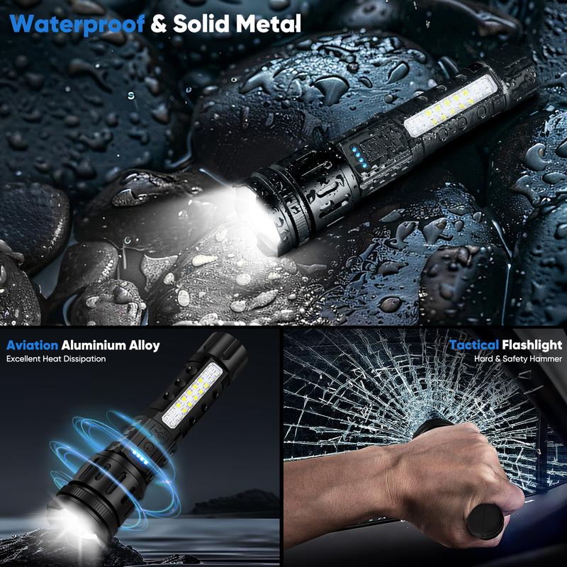 Last Day 49% OFF 🔥LED Rechargeable Tactical Laser Flashlight High Lumens🔦