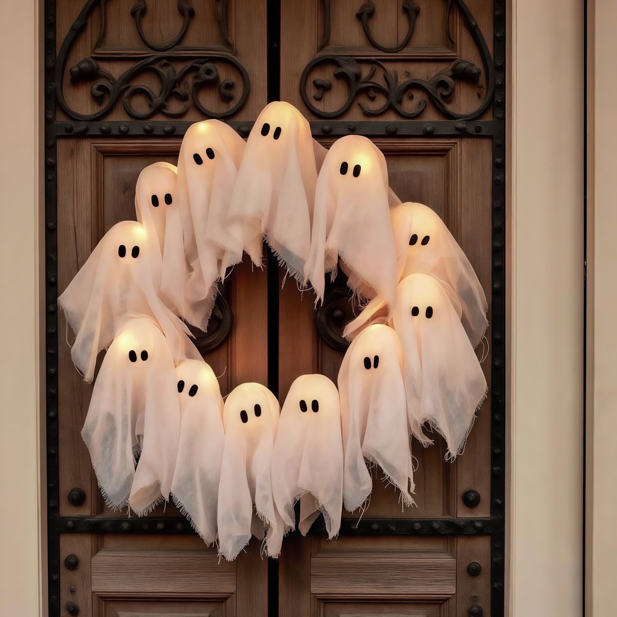 2025 New Arrival🔥Lit Ghosts Wreath