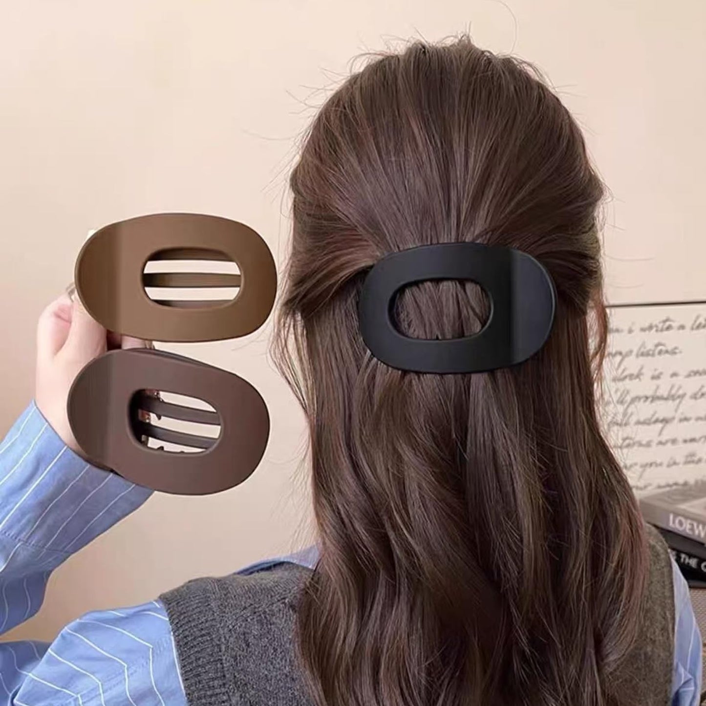 Last Day 49% OFF 🔥4 Pack Solid Hair Flat Clip Set
