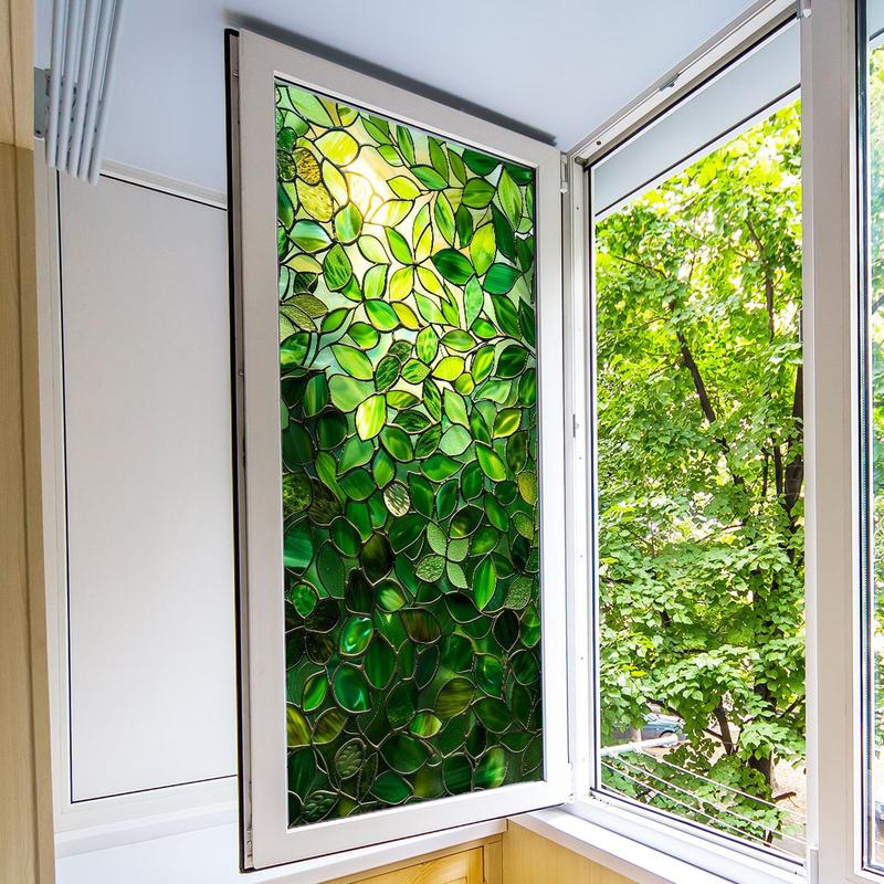 2025 Hot Sale 49%OFFš„Leaf Pattern Static Cling Window StickeršBUY MORE SAVE MORE