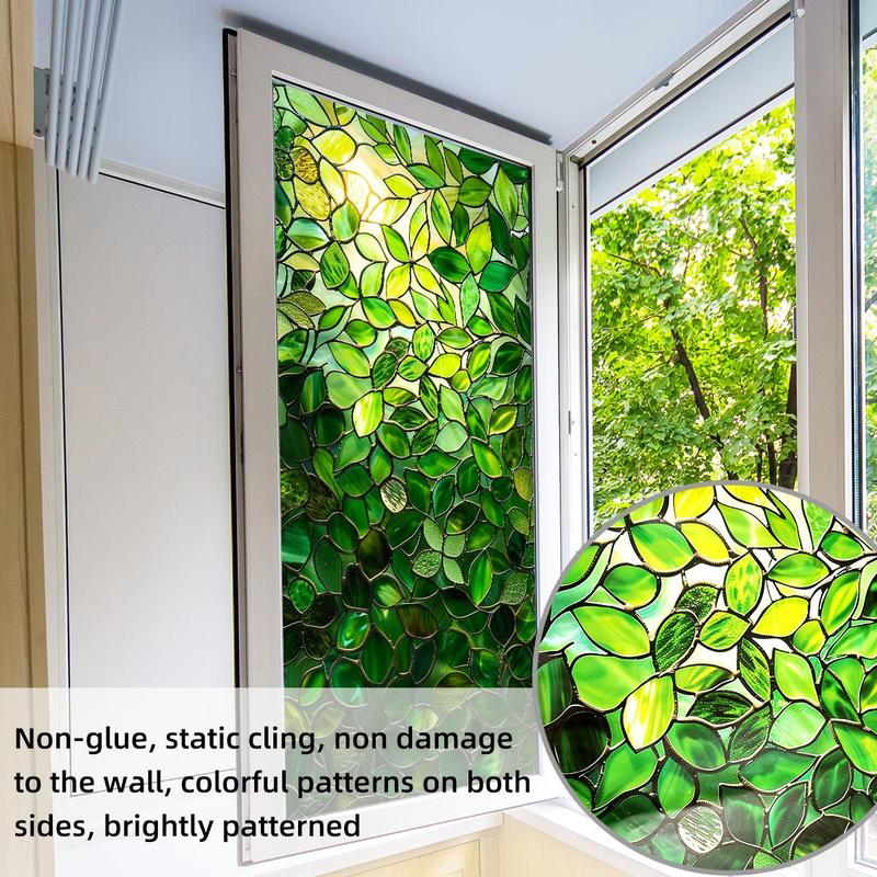 2025 Hot Sale 49%OFFš„Leaf Pattern Static Cling Window StickeršBUY MORE SAVE MORE