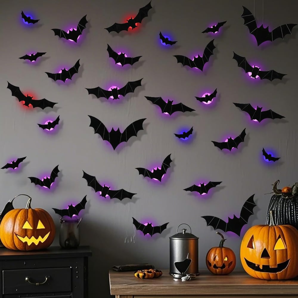 Halloween Pre Sale 45% OFF - 3D Bat Design LED Decoration