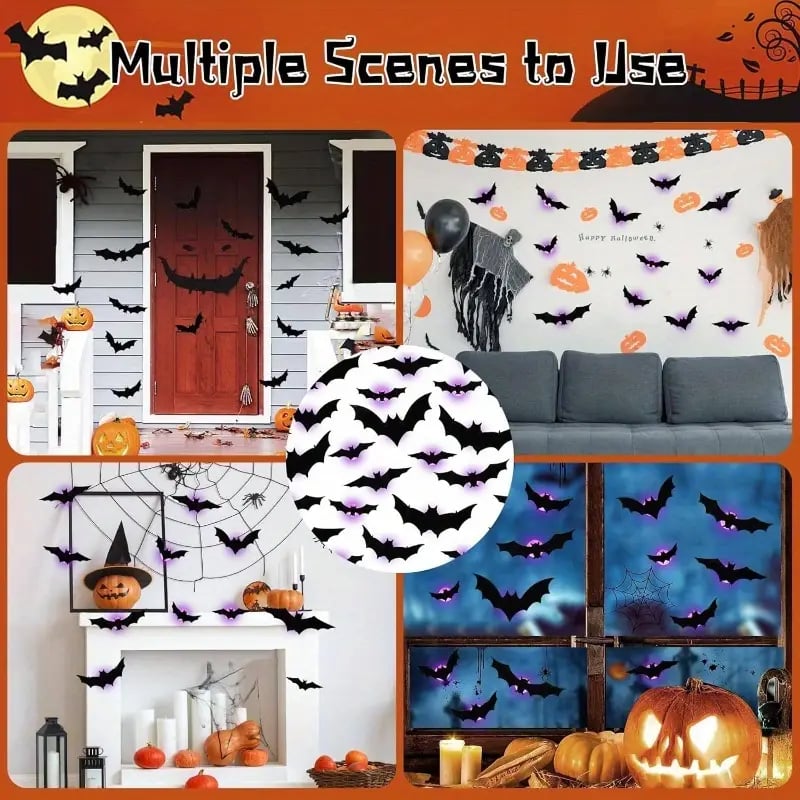 Halloween Pre Sale 45% OFF - 3D Bat Design LED Decoration