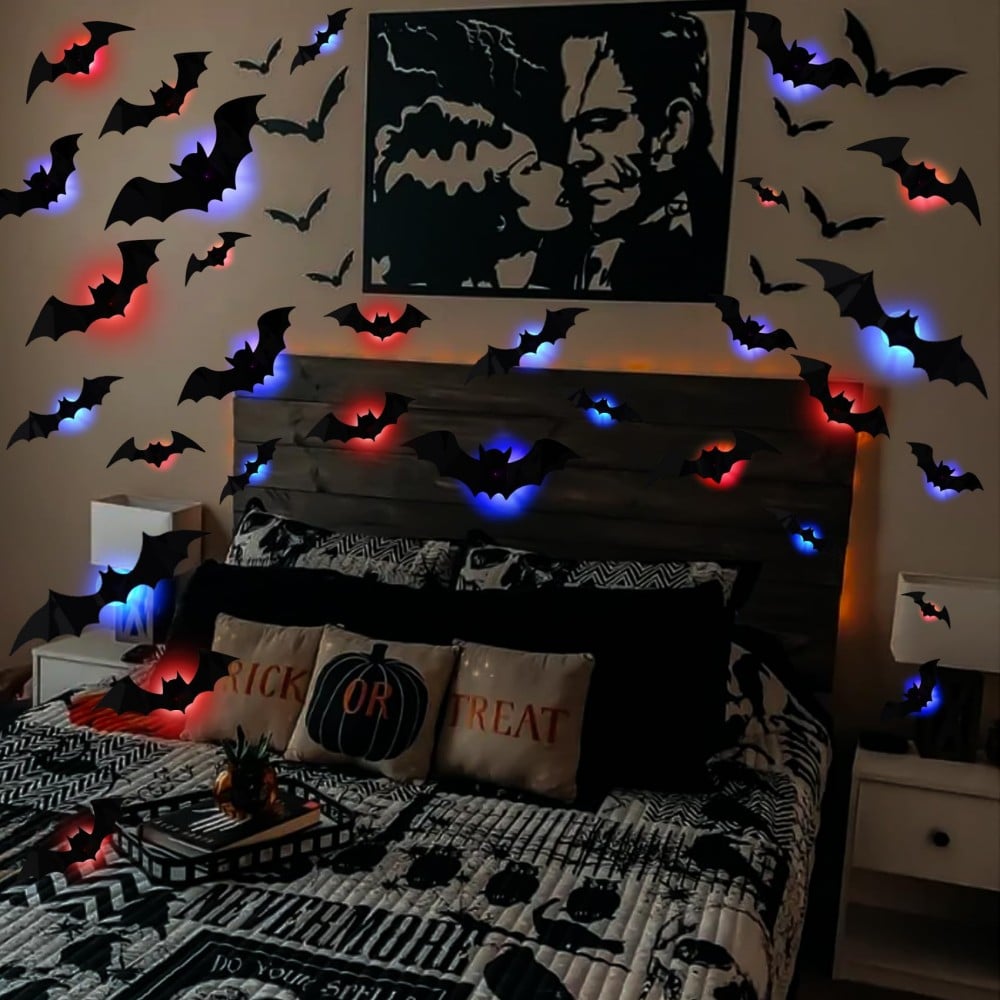 Halloween Pre Sale 45% OFF - 3D Bat Design LED Decoration