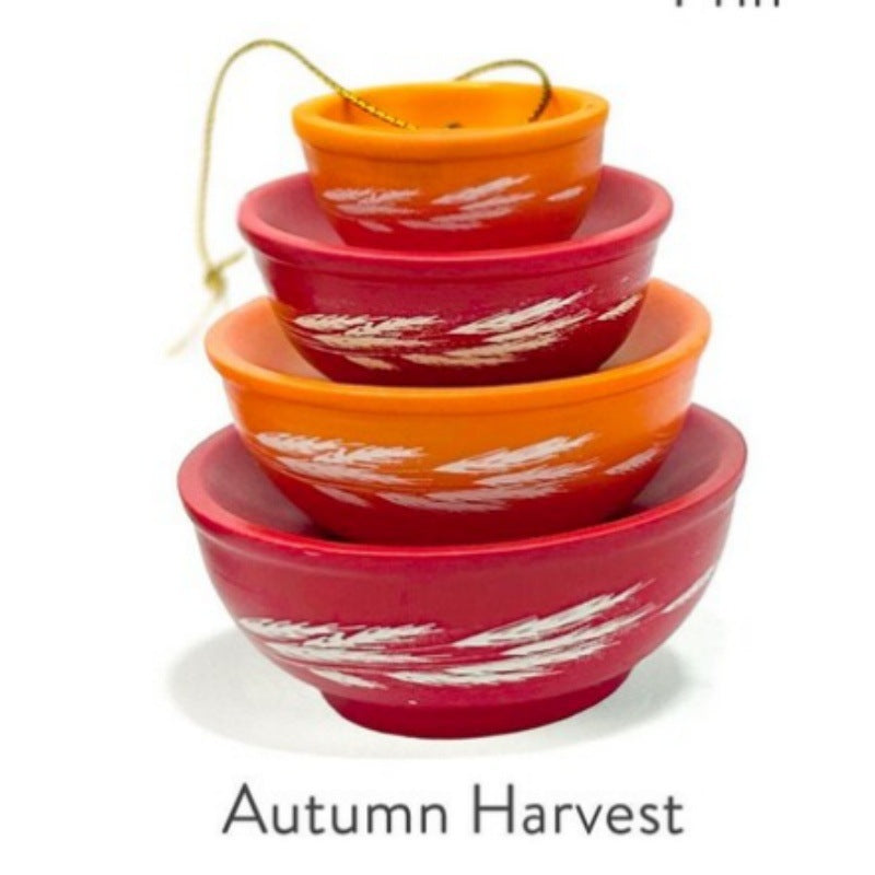 Miniature Pyrex-Inspired Mixing Bowls – Stackable Vintage Kitchen Display