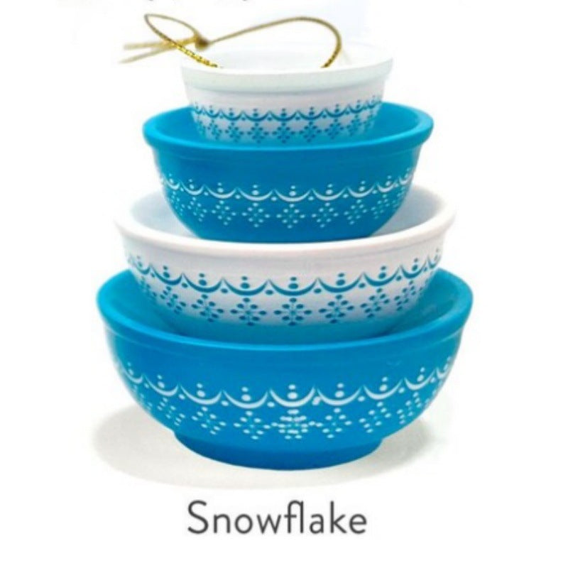 Miniature Pyrex-Inspired Mixing Bowls – Stackable Vintage Kitchen Display