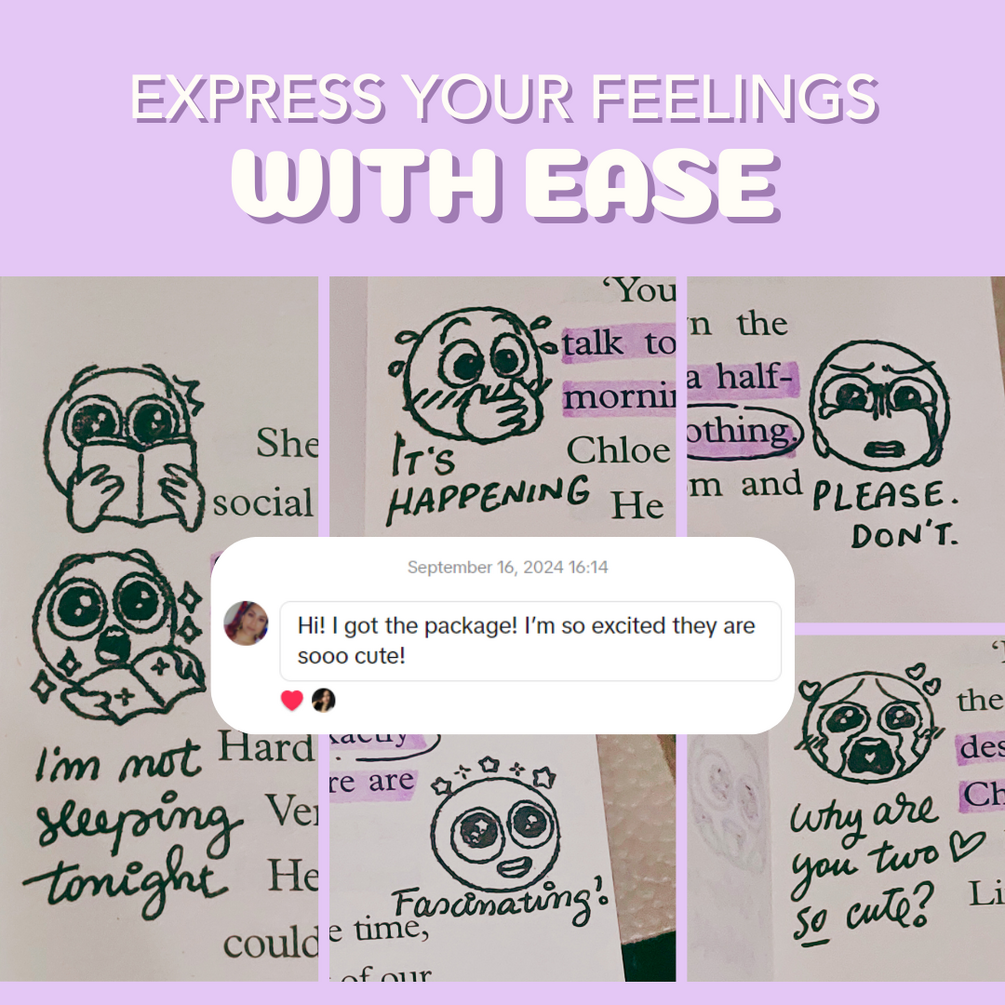 ✨Fun Stamp Doodles(Pre-Sale) -📖 Gifts for Book Lovers & DIY Your Books🎨