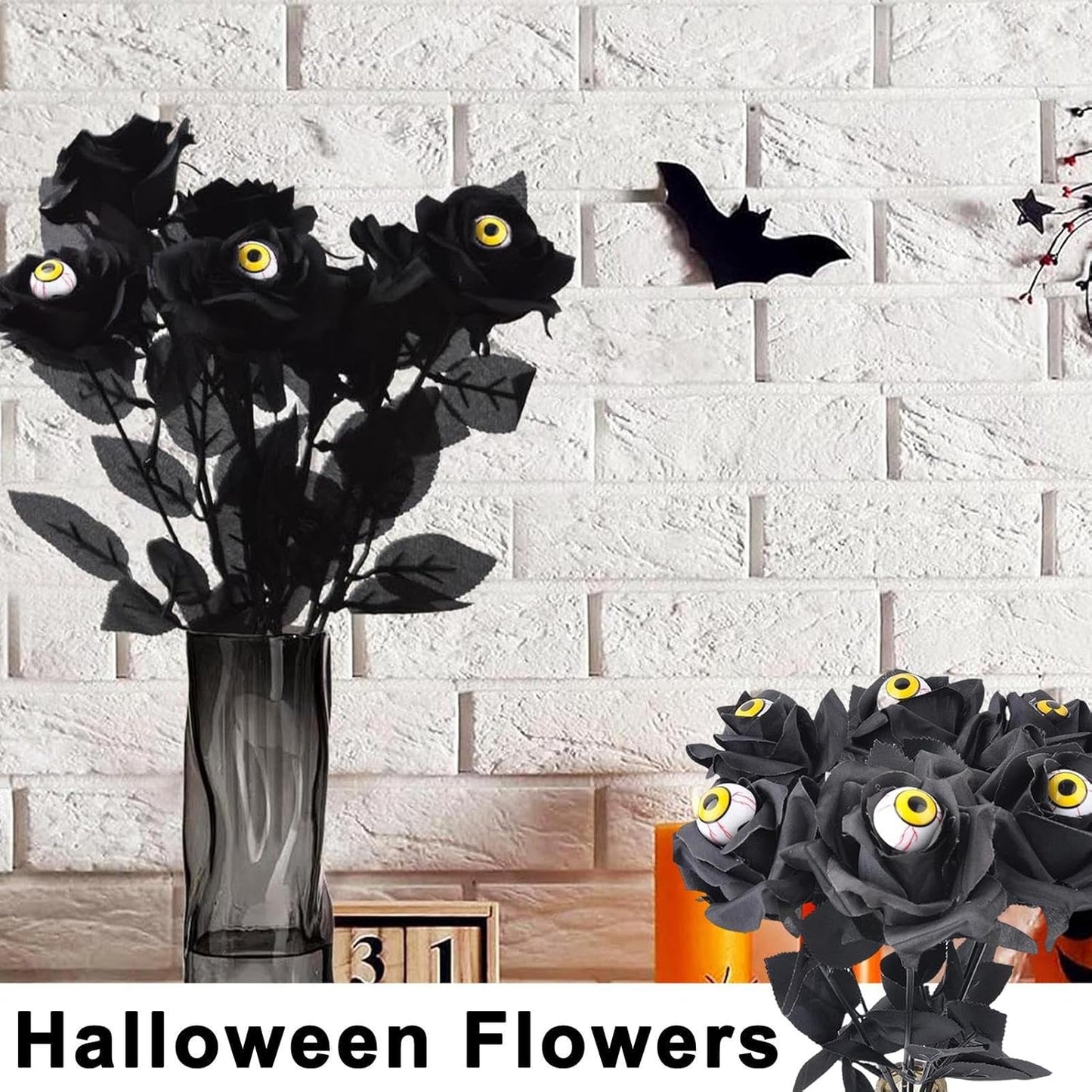 🔥HOT SALE 49% OFF🎃Halloween Flowers Artificial for Decoration👻