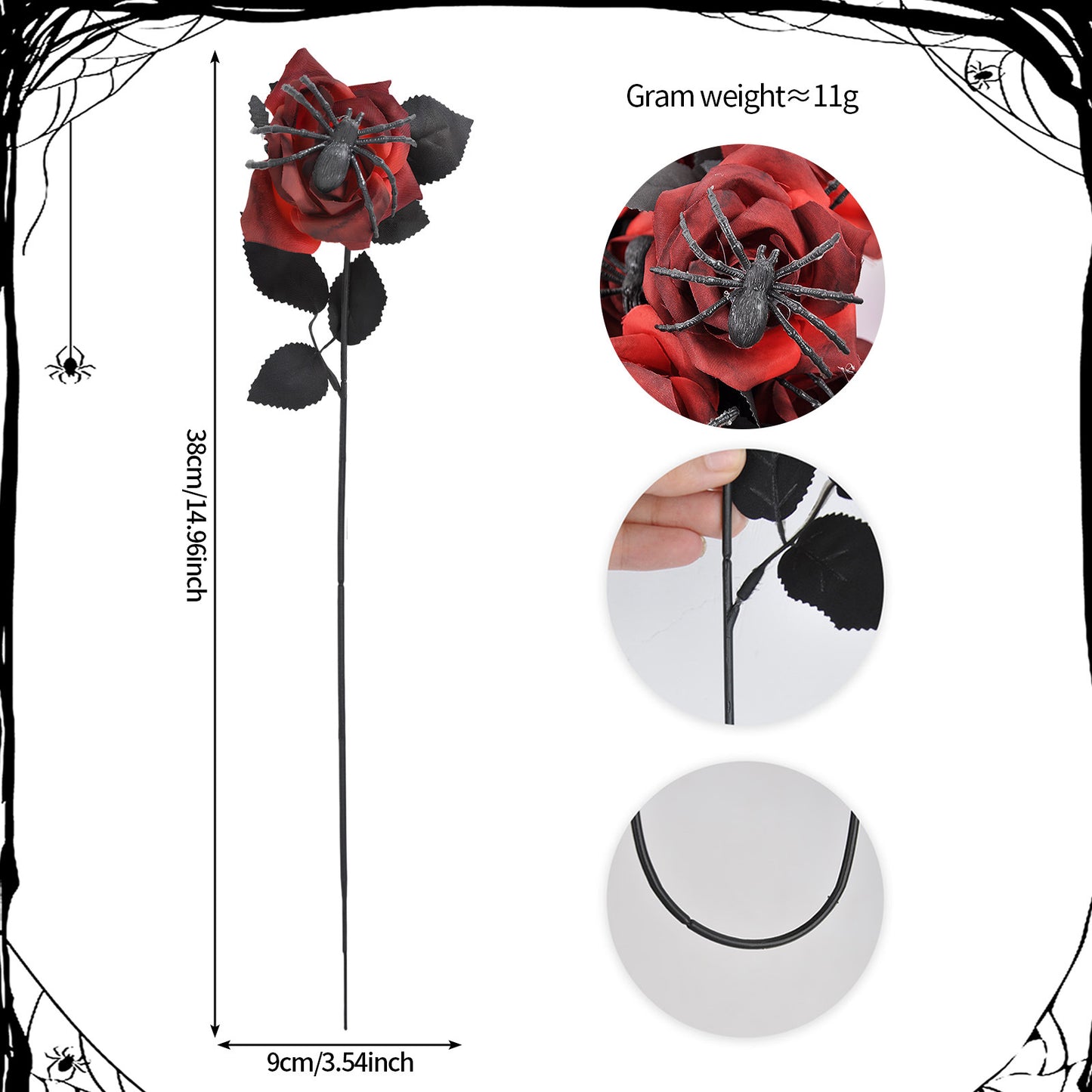 🔥HOT SALE 49% OFF🎃Halloween Flowers Artificial for Decoration👻