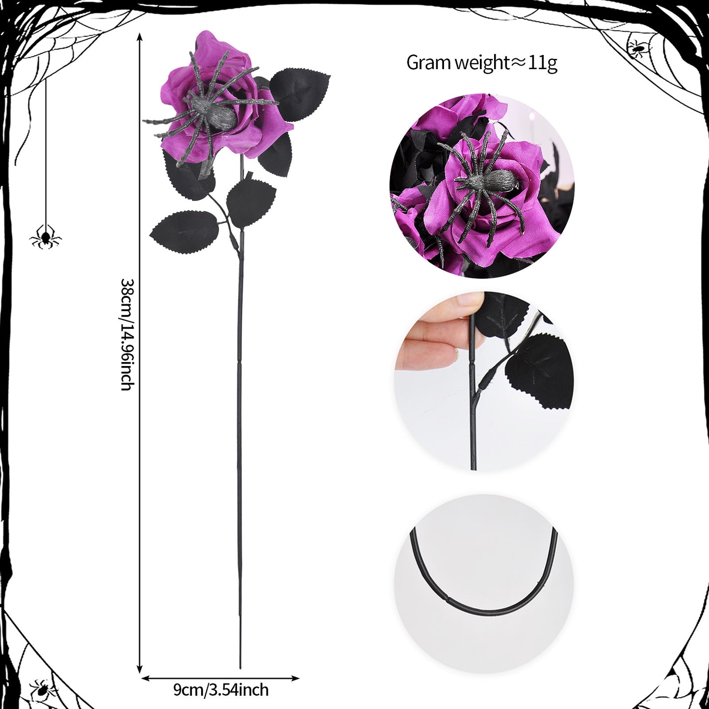 🔥HOT SALE 49% OFF🎃Halloween Flowers Artificial for Decoration👻