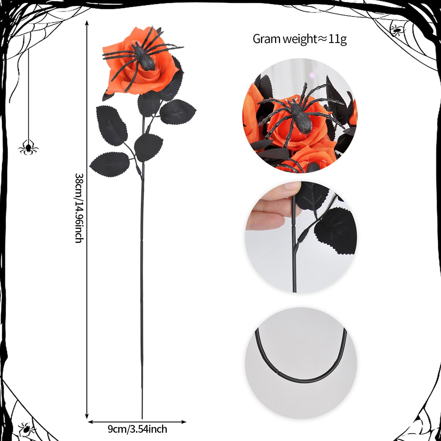 🔥HOT SALE 49% OFF🎃Halloween Flowers Artificial for Decoration👻