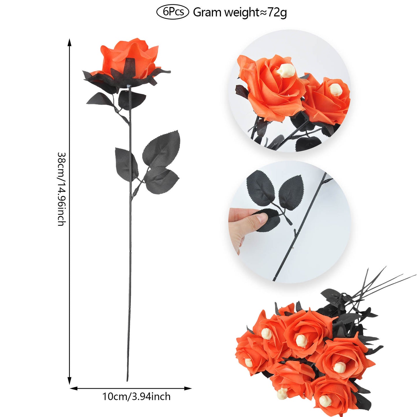 🔥HOT SALE 49% OFF🎃Halloween Flowers Artificial for Decoration👻