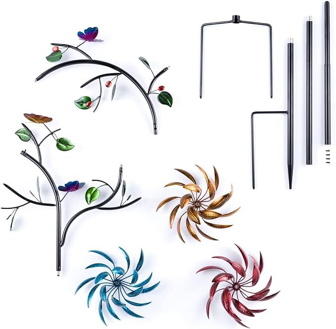 🎁Hot Sale🔥 50% OFF -Beautiful Summer Multi Colored Flowers Wind Spinner