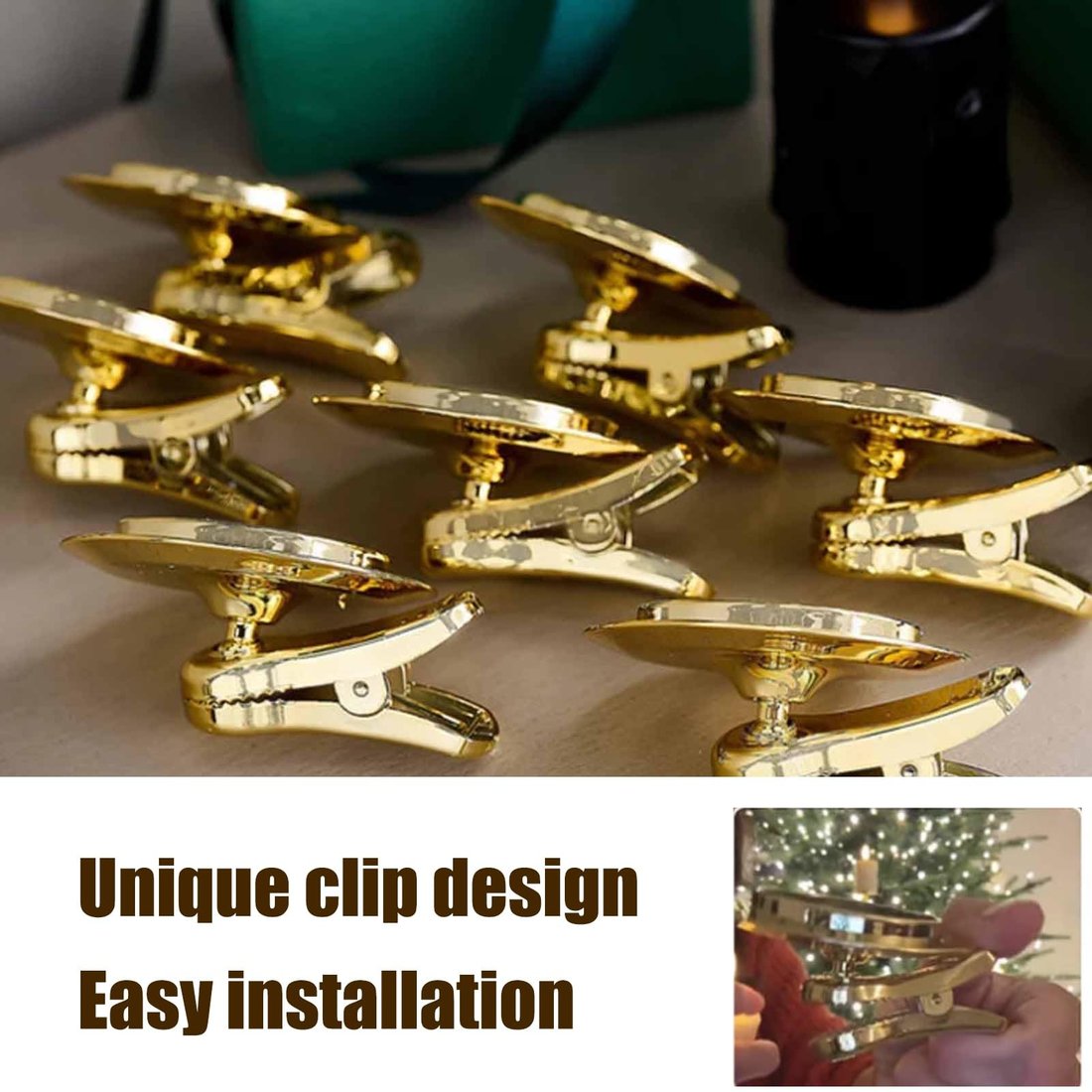 2025 New Arrival✨ Flameless Clip-On Christmas Tree Candles🕯️