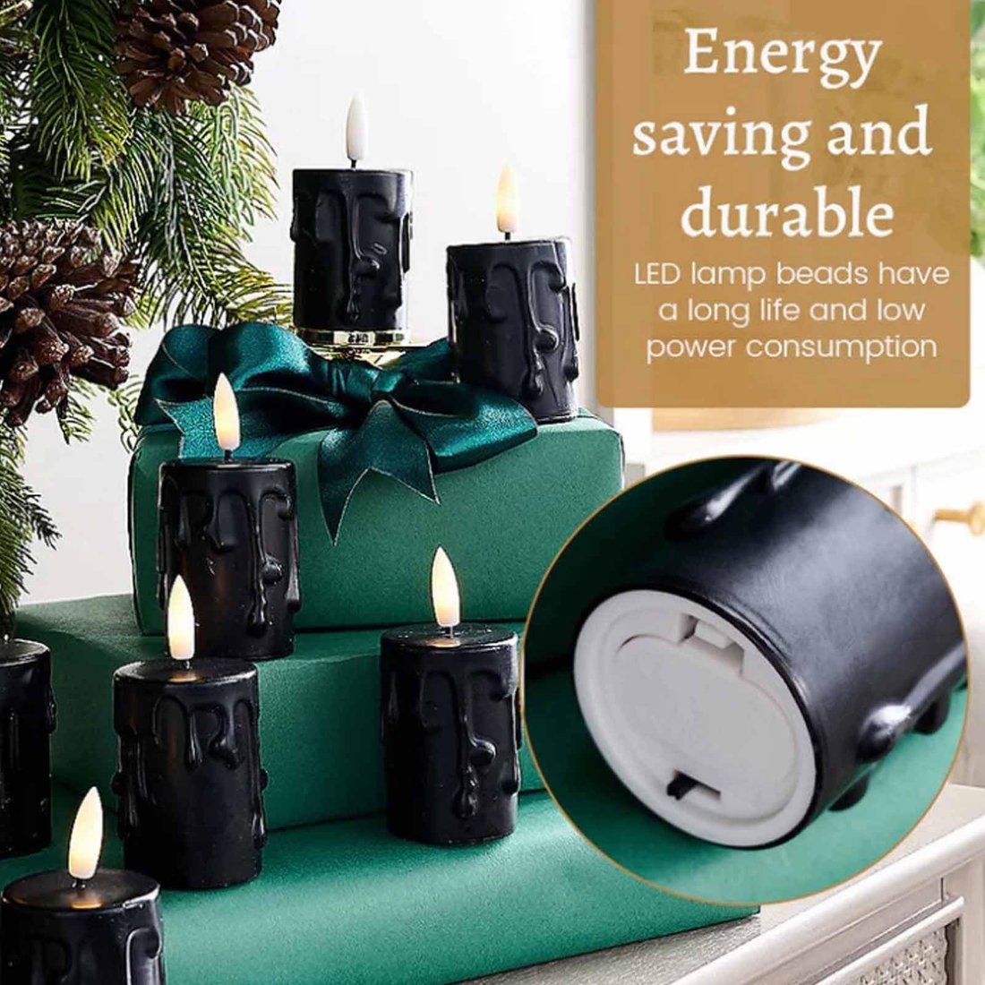 2025 New Arrival✨ Flameless Clip-On Christmas Tree Candles🕯️