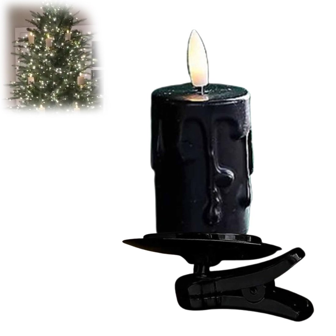 2025 New Arrival✨ Flameless Clip-On Christmas Tree Candles🕯️
