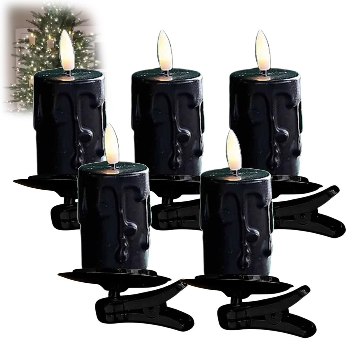 2025 New Arrival✨ Flameless Clip-On Christmas Tree Candles🕯️