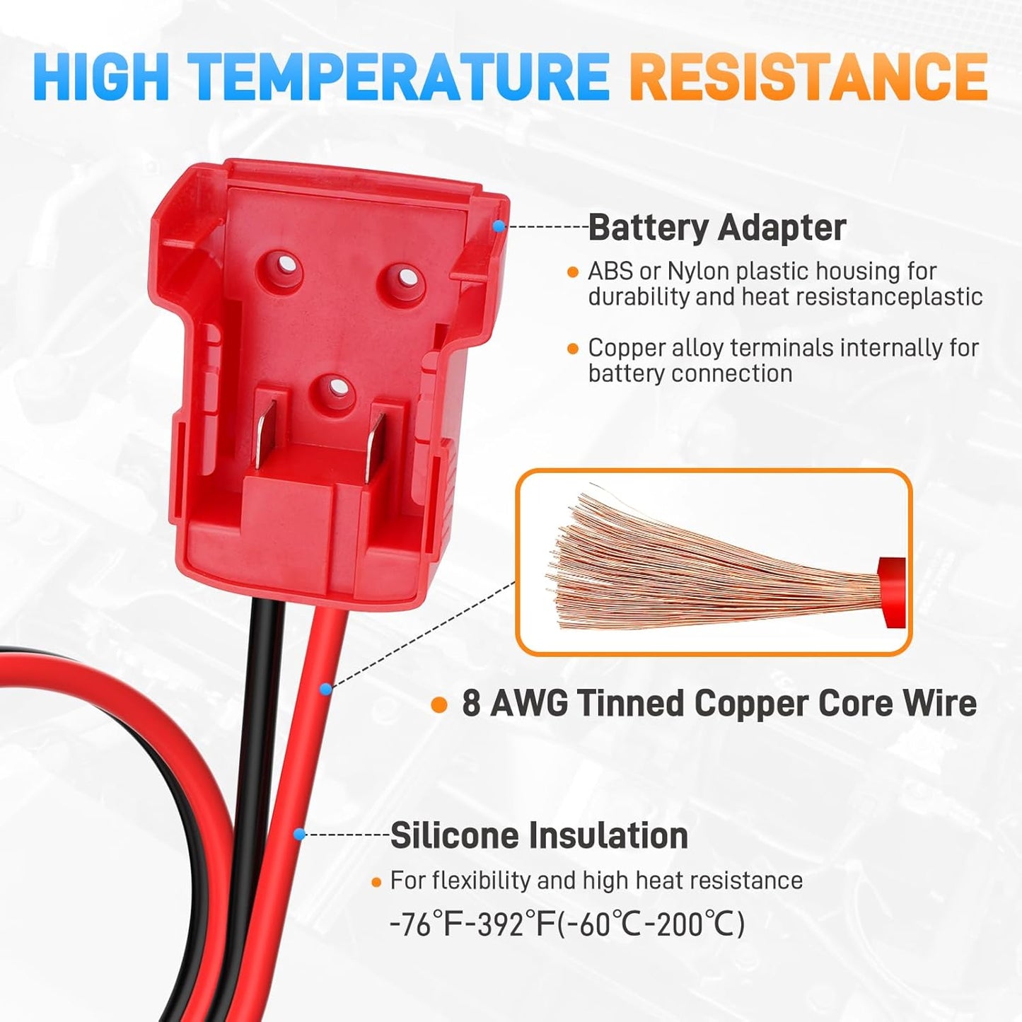 Heavy-Duty Jumper Cable Clamps
