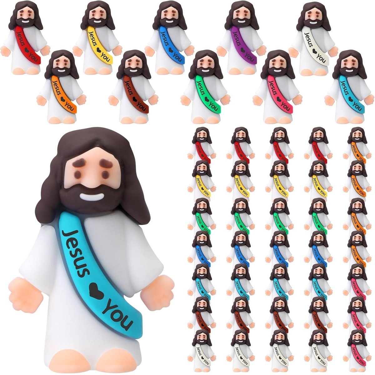 🔥Original Design Mini Jesus Figures Jesus Loves You
