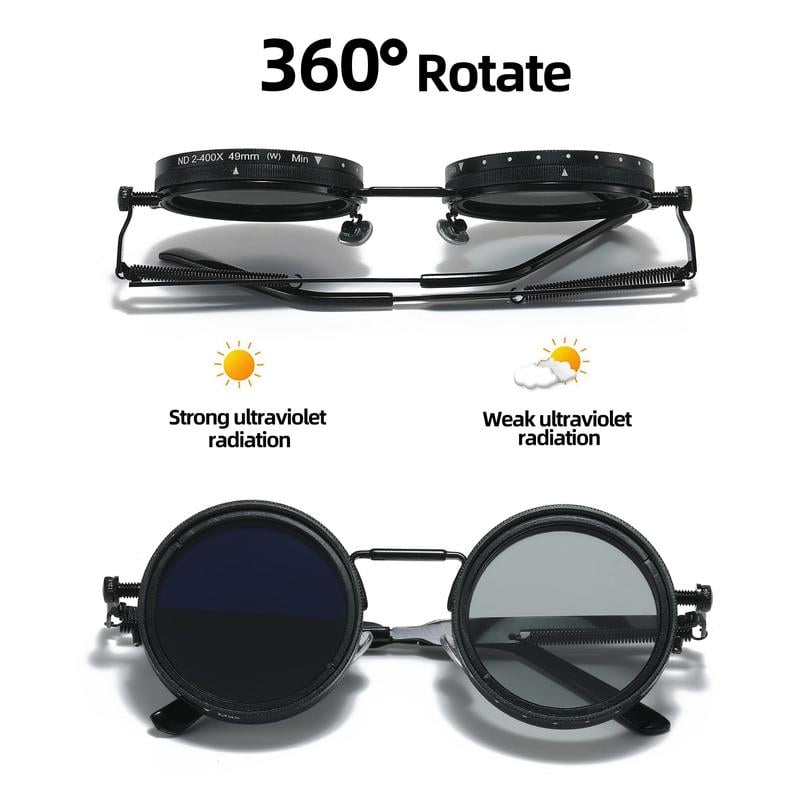 9-Level Adjustable Retro Sunglasses & A True Filter Color Experience