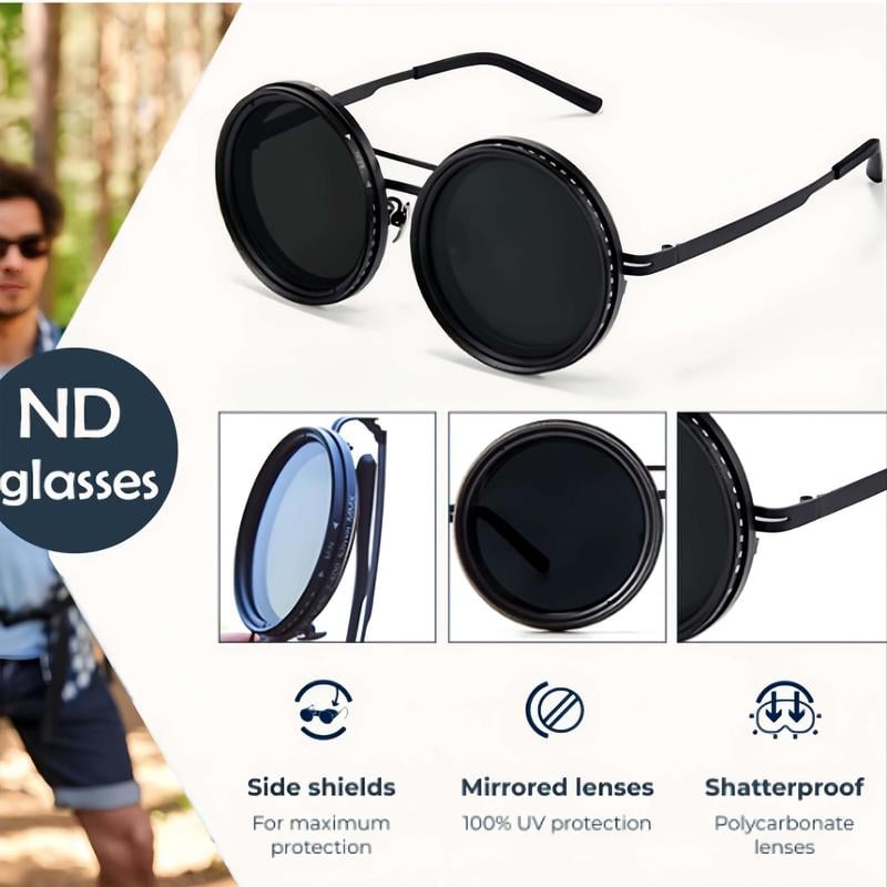 9-Level Adjustable Retro Sunglasses & A True Filter Color Experience