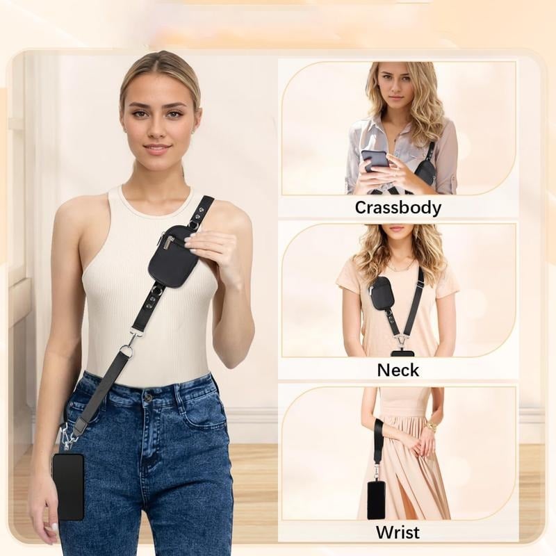 🔥Last Day: BUY 3 GET 1 FREE - ✨Adjustable Crossbody Phone Wallet Lanyard with Safety Breakaway Clasp