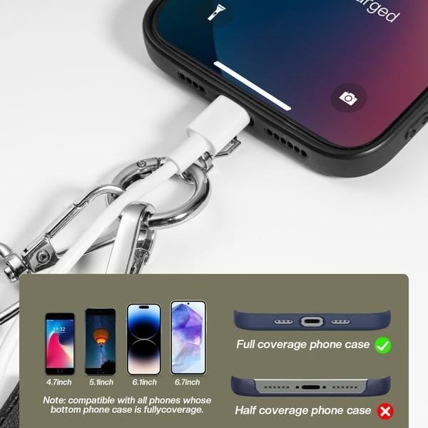 🔥Last Day: BUY 3 GET 1 FREE - ✨Adjustable Crossbody Phone Wallet Lanyard with Safety Breakaway Clasp