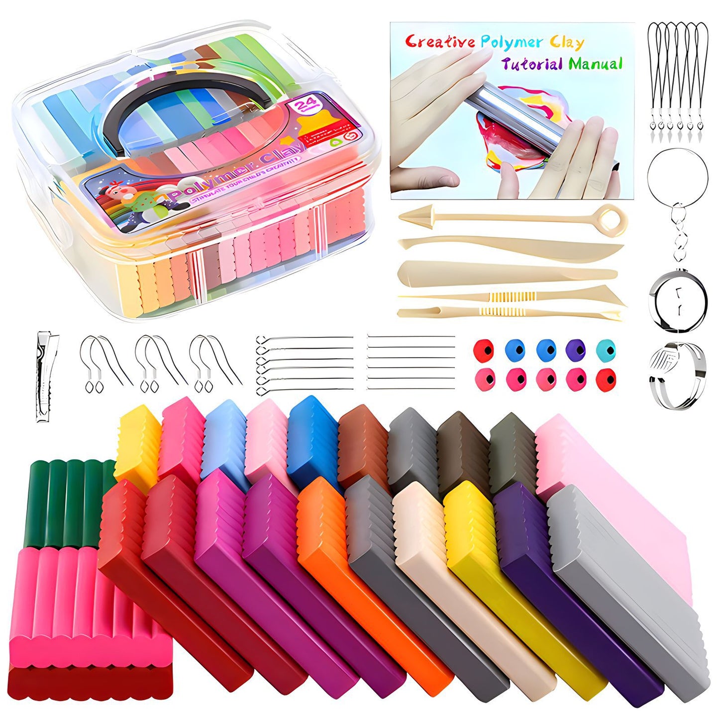💝Gift Set💝Arteco Polymer Clay – Perfect for DIY Crafts, Jewelry Design, and Art Sculpting