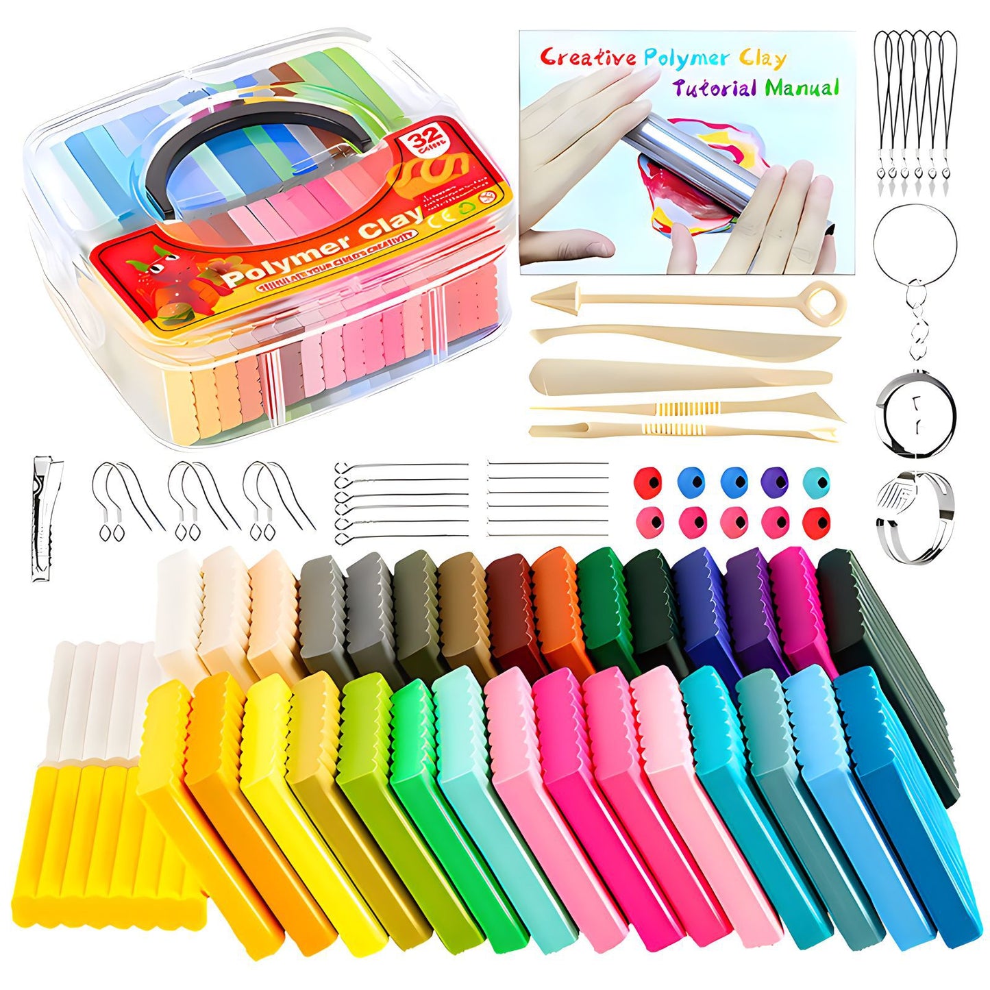 💝Gift Set💝Arteco Polymer Clay – Perfect for DIY Crafts, Jewelry Design, and Art Sculpting