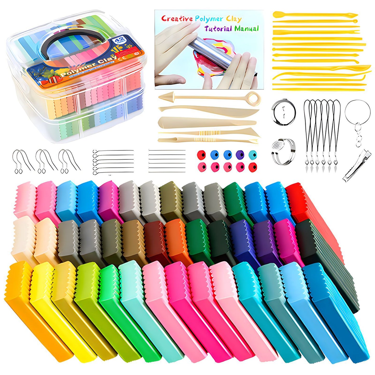 💝Gift Set💝Arteco Polymer Clay – Perfect for DIY Crafts, Jewelry Design, and Art Sculpting