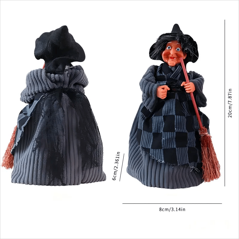 🧙♀️💫Hand-Painted Enchanting Witch Statue: The Guardian of Your Home