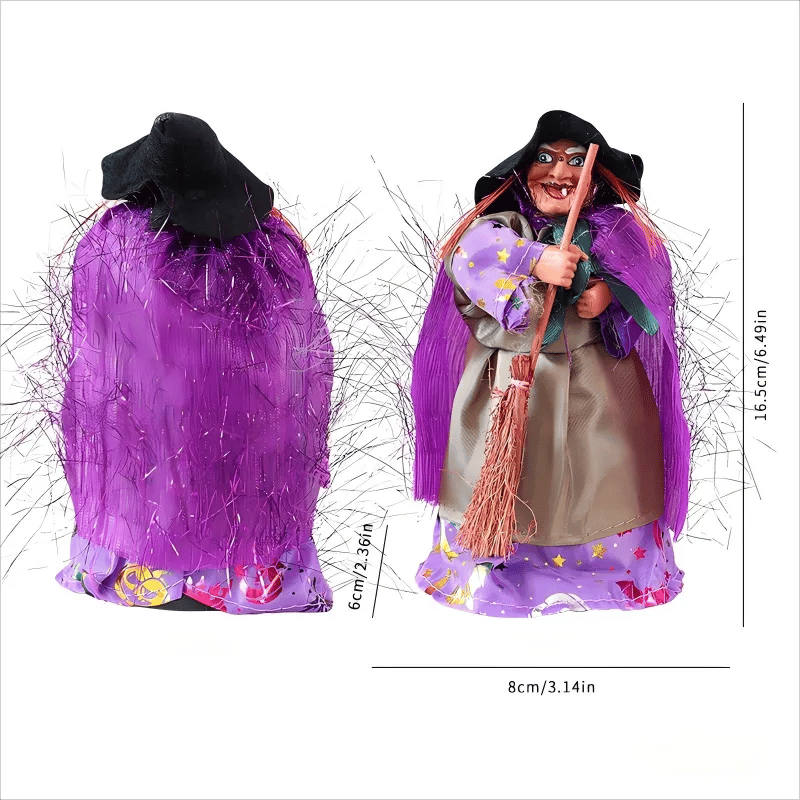 🧙♀️💫Hand-Painted Enchanting Witch Statue: The Guardian of Your Home