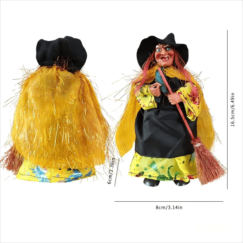 🧙♀️💫Hand-Painted Enchanting Witch Statue: The Guardian of Your Home