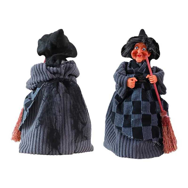 🧙♀️💫Hand-Painted Enchanting Witch Statue: The Guardian of Your Home