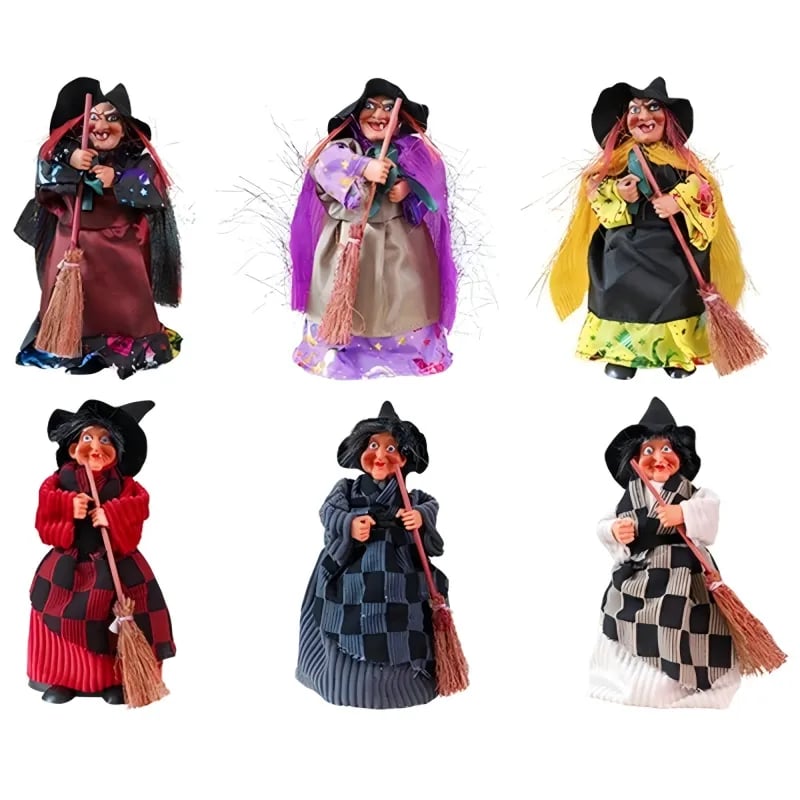 🧙♀️💫Hand-Painted Enchanting Witch Statue: The Guardian of Your Home